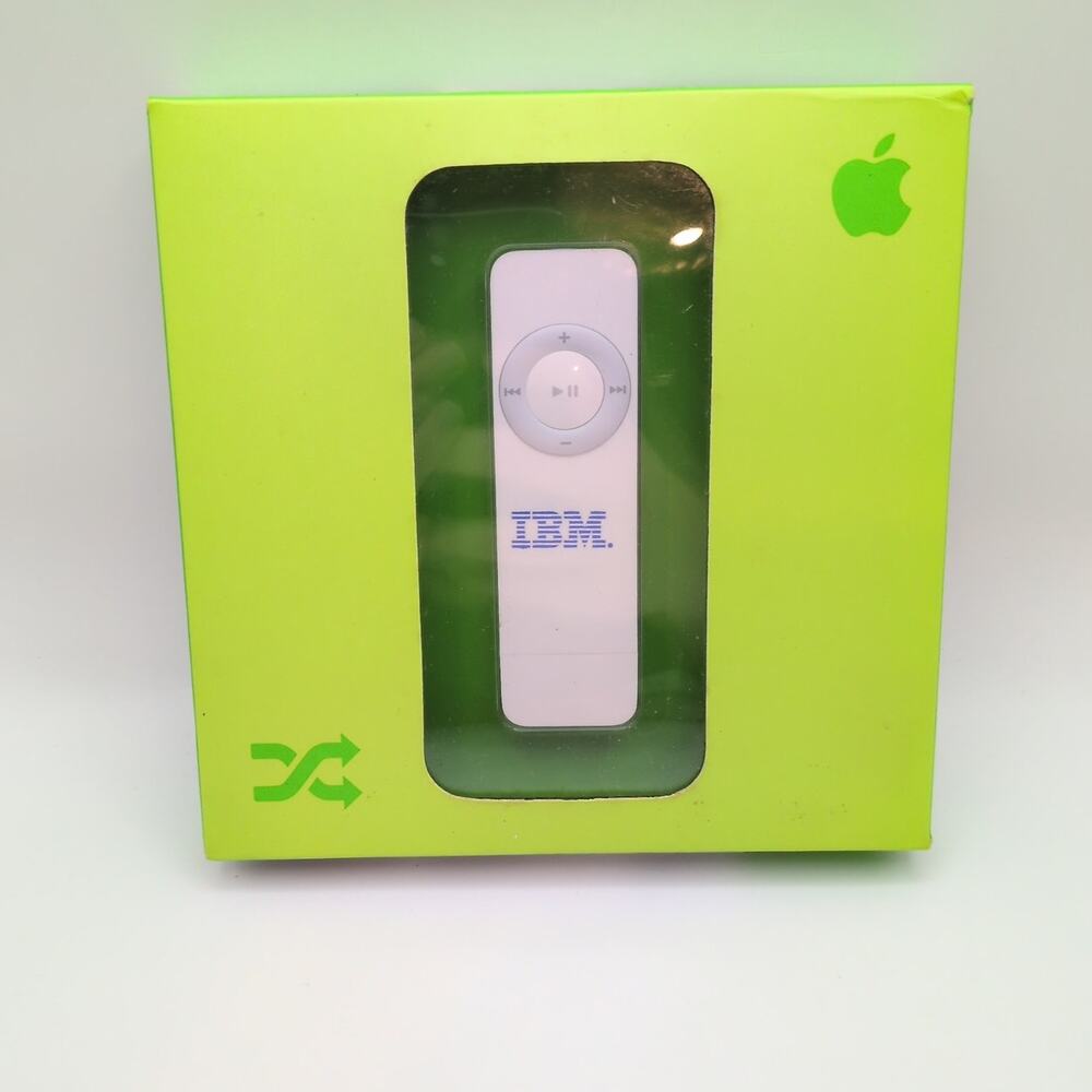 Apple iPod Shuffle M9724LL/A 512MB 1st Gen with IBM Branding Original Box-Open